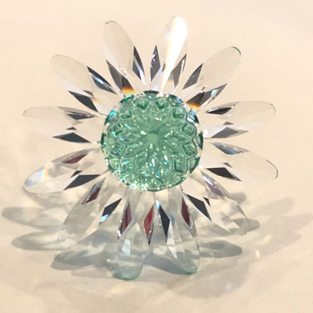 Swarovski Green Crystal Marguerite Daisy.